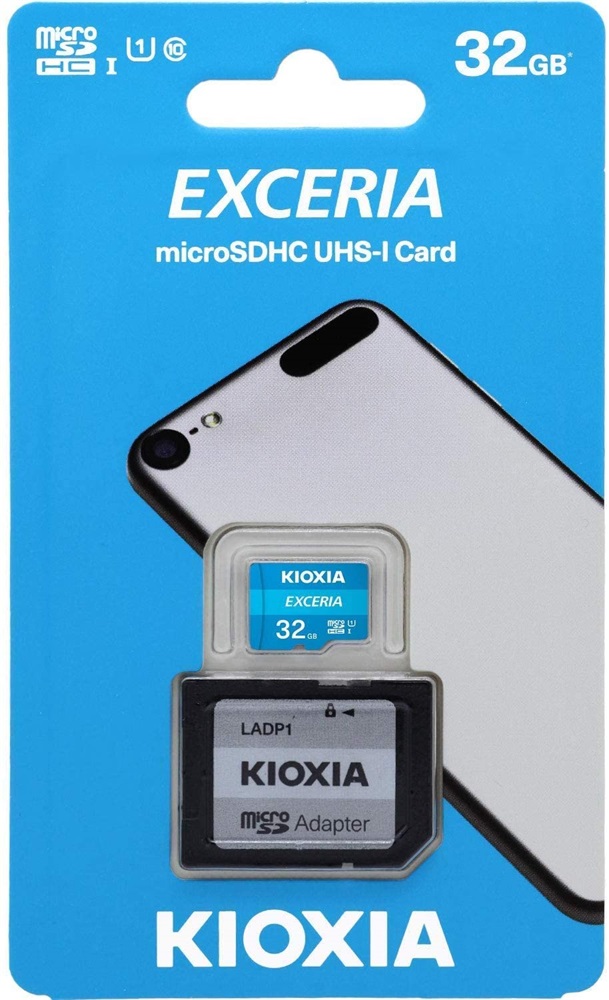Kioxia Exceria 32GB microSDHC UHS-I memóriakártya adapterrel