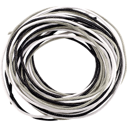 Knorr Prandell 1 mm 3x1,7 m fekete-fehér viaszolt zsinór
