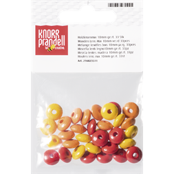 Knorr Prandell ovális 33 darabos sárga fa gyöngy csomag
