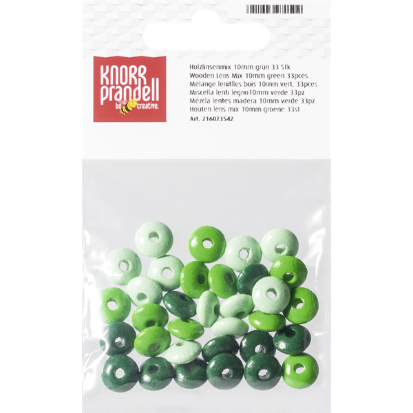 Knorr Prandell ovális 33 darabos zöld fa gyöngy csomag