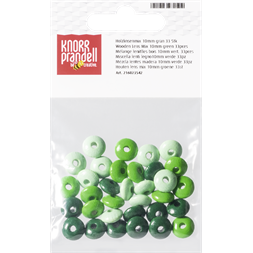 Knorr Prandell ovális 33 darabos zöld fa gyöngy csomag