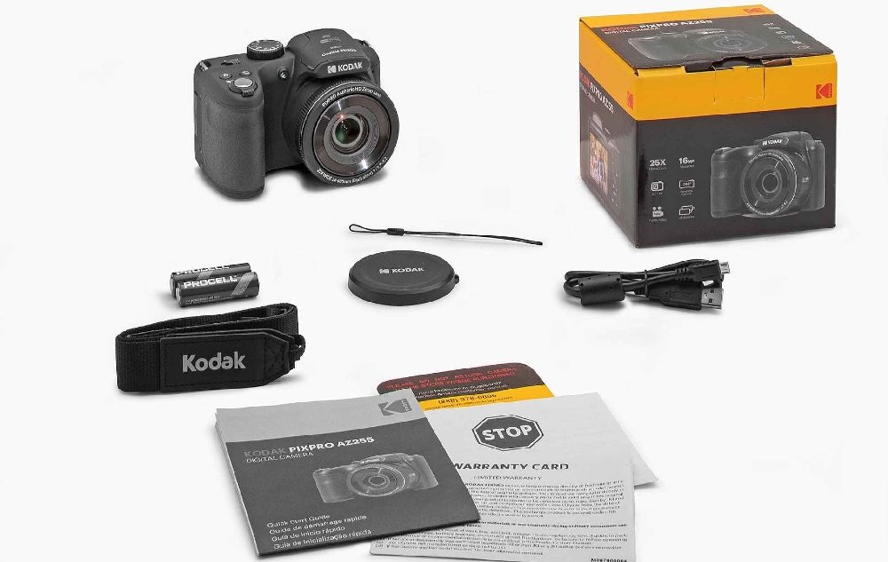 Kodak Pixpro AZ255 digitális fekete fényképezőgép