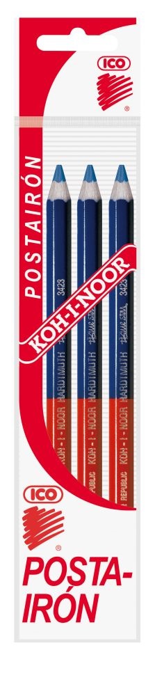 Koh-I-Noor 3423 3db-os piros-kék postairón