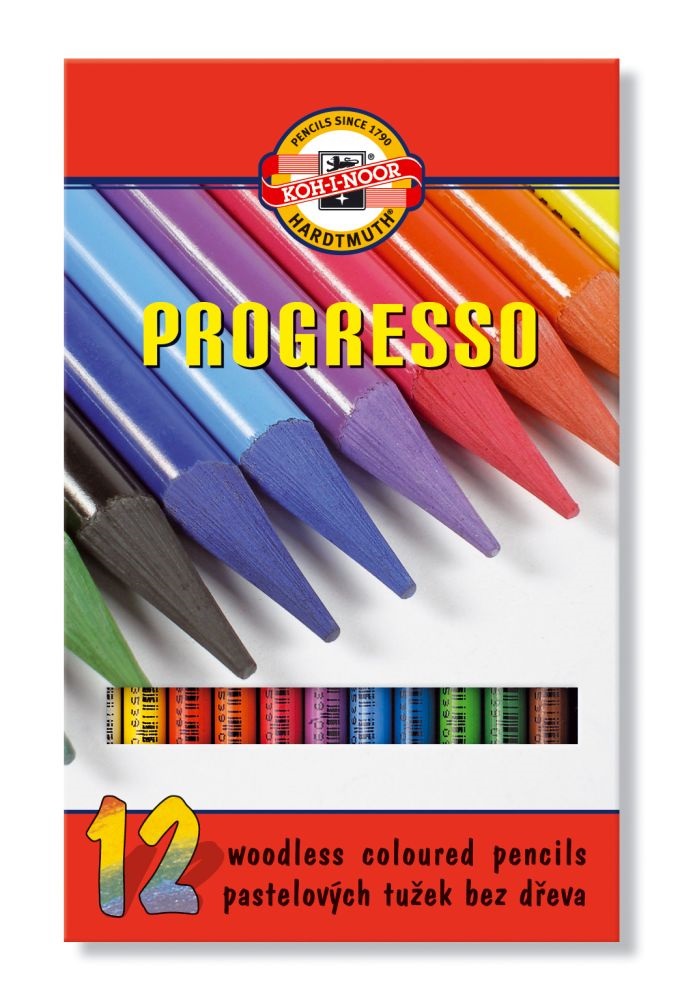 Koh-I-Noor Progresso 8756 12db-os színesceruza készlet