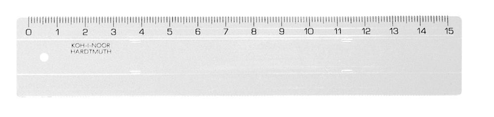 Koh-I-Noor 15cm átlátszó vonalzó
