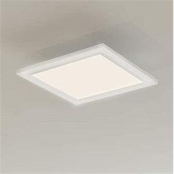 Kohl Disc Slim SQ K51701.02.SR.WH-WH.OP.ST.8.30.PU IP43 Push dimm fehér mennyezeti négyzetes LED lámpatest