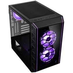 Kolink Citadel Glass SE ARGB mATX edzett üveg fekete ház