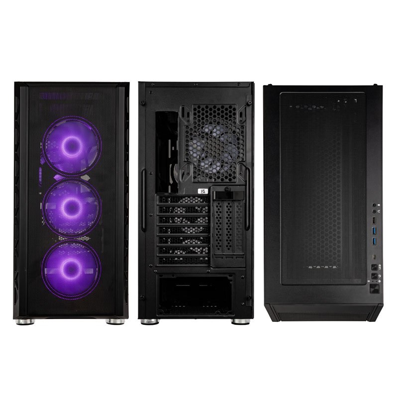 Kolink Citadel Mesh ARGB ATX edzett üveg fekete ház