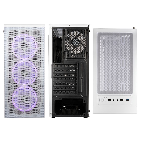 Kolink Observatory Lite Mesh ARGB ATX edzett üveg fehér ház