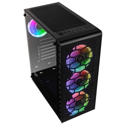 Kolink Observatory Lite Mesh RGB ATX edzett üveg fekete ház
