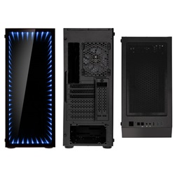 Kolink VOID Rift ARGB ATX edzett üveg fekete ház