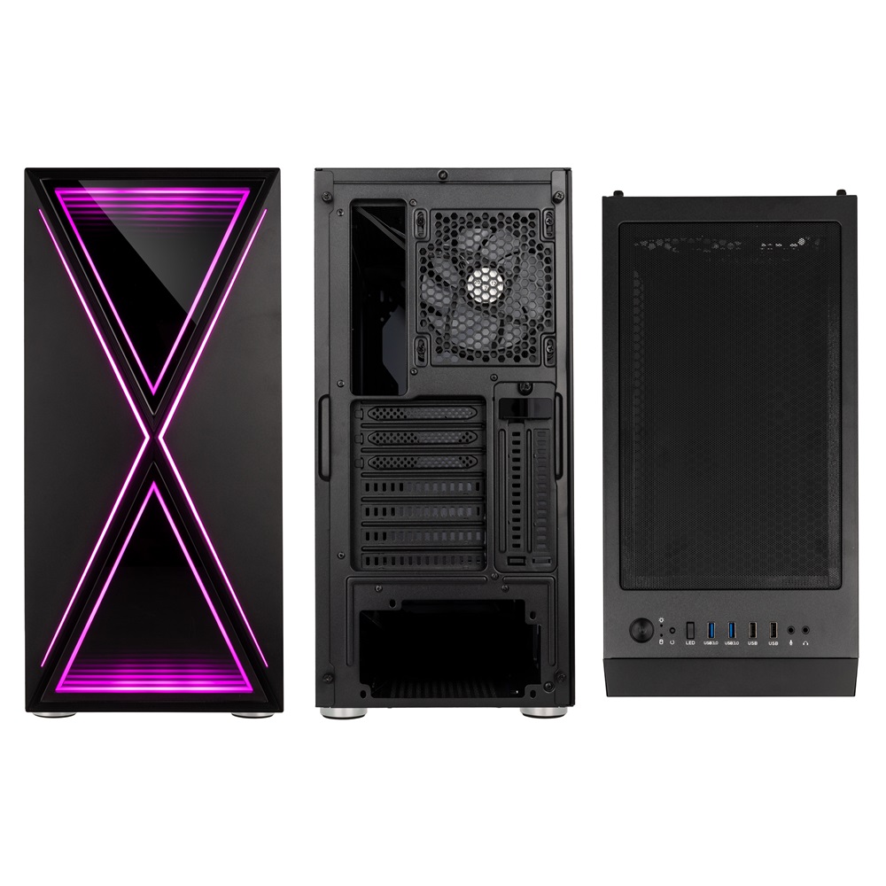 Kolink VOID X ARGB ATX edzett üveg fekete ház