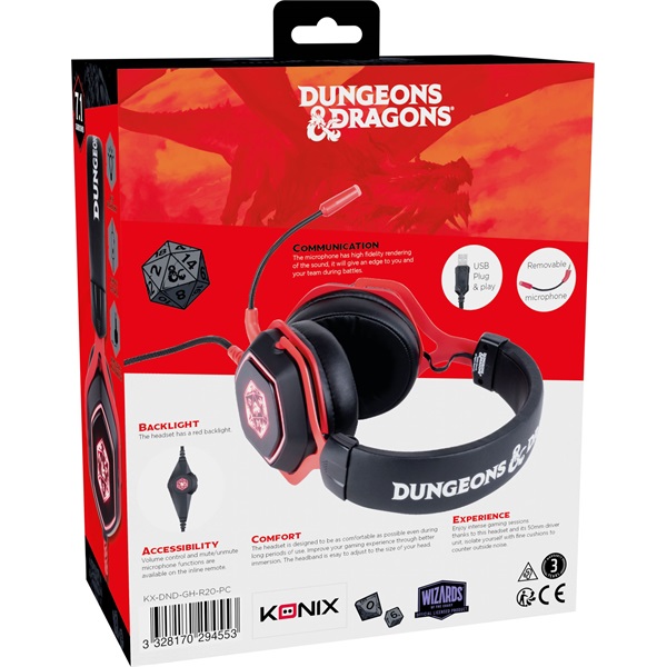 Konix Dungeons & Dragons D20 7.1 gamer headset