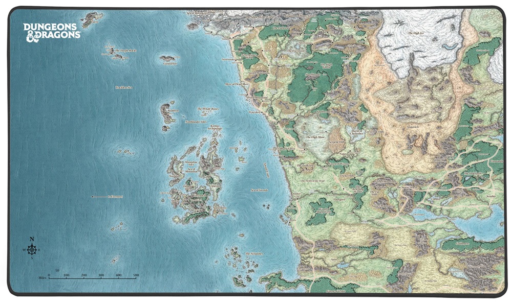 Konix Dungeons & Dragons Faerun térkép egérpad