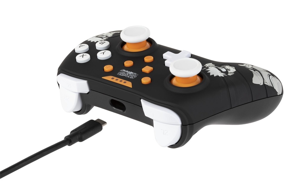 Konix KX-NAR-SW-PAD-BLA Naruto Nintendo Switch/PC vezetékes fekete kontroller