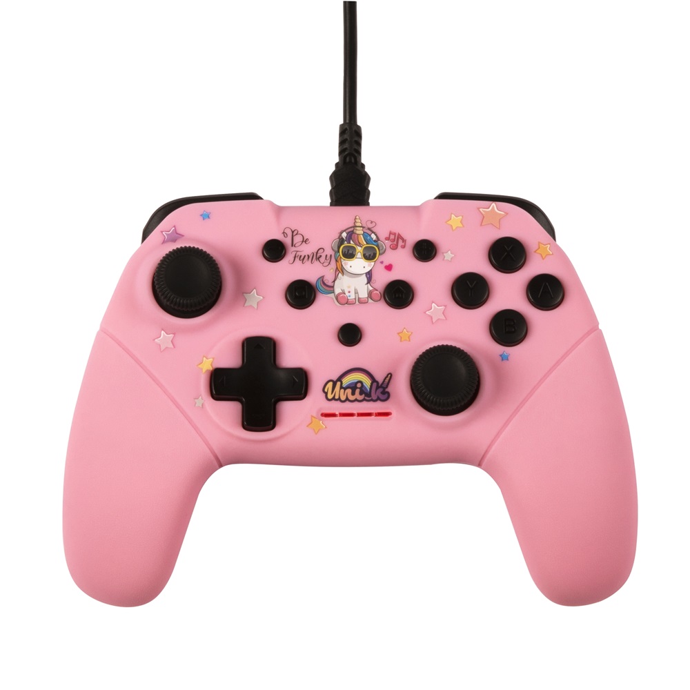 Konix KX-UNIK-SW-PAD-FUNKY Unik "Be Funky" Nintendo Switch/PC vezetékes rózsaszín kontroller