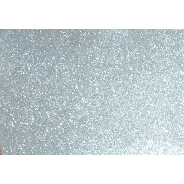 Kreatív 20x30cm öntapadós 2mm glitteres ezüst dekorgumilap