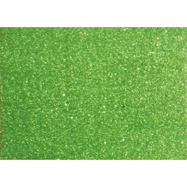 Kreatív 20x30cm öntapadós 2mm glitteres zöld dekorgumilap