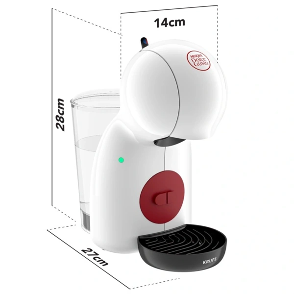 Krups KP1A3110 Piccolo XS Nescafé Dolce Gusto fehér kapszulás kávéfőző (Újszerű)