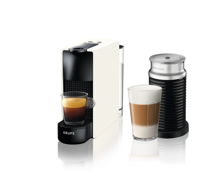 Krups XN111110 Nespresso Essenza Mini & Aeroccino fehér kapszulás kávéfőző