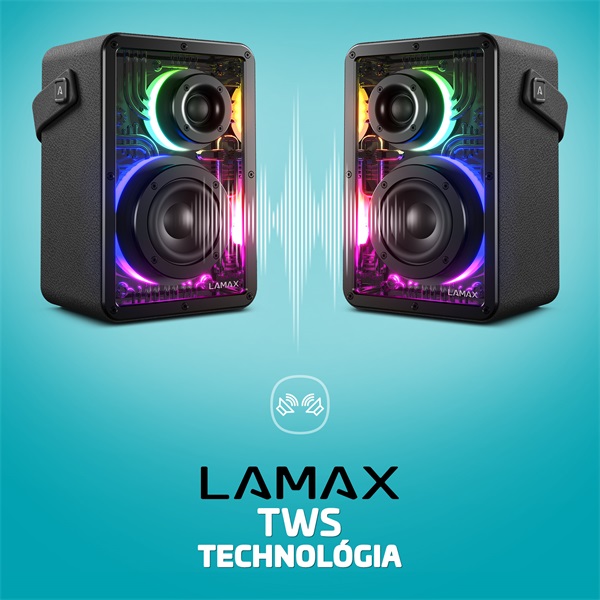 LAMAX CyberWave1 50W party hangszóró BeatBass® technológiával