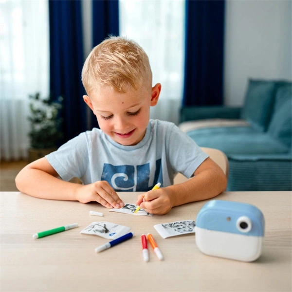 Lamax InstaKid2 Play - blue hőpapíros kék gyerek fényképezőgép