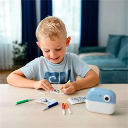 Lamax InstaKid2 Play - blue hőpapíros kék gyerek fényképezőgép