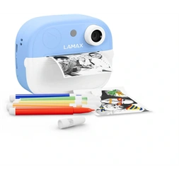 Lamax InstaKid2 Play - blue hőpapíros kék gyerek fényképezőgép