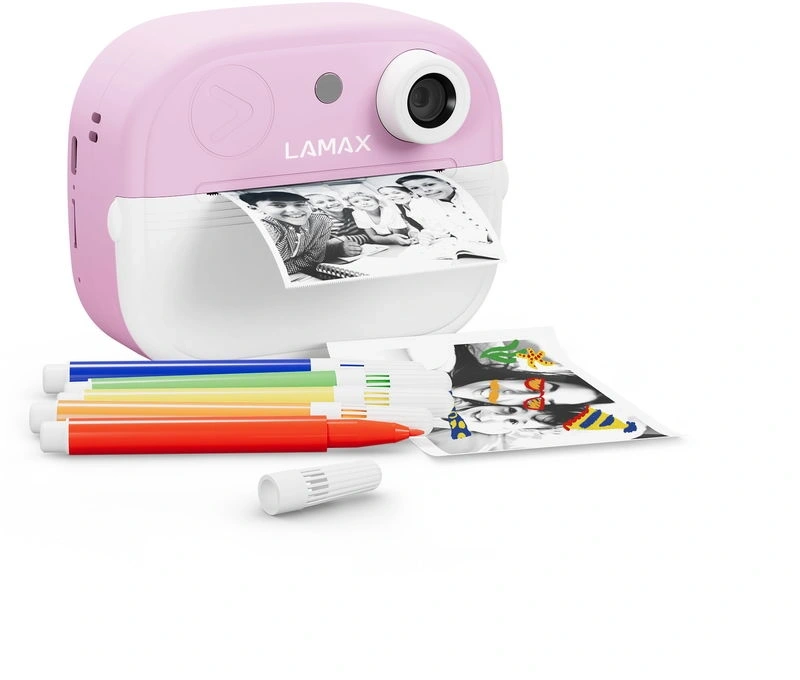 Lamax InstaKid2 Play - pink hőpapíros rózsaszín gyerek fényképezőgép