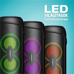 LAMAX PartyGo1 Play hordozható Bluetooth party hangszóró