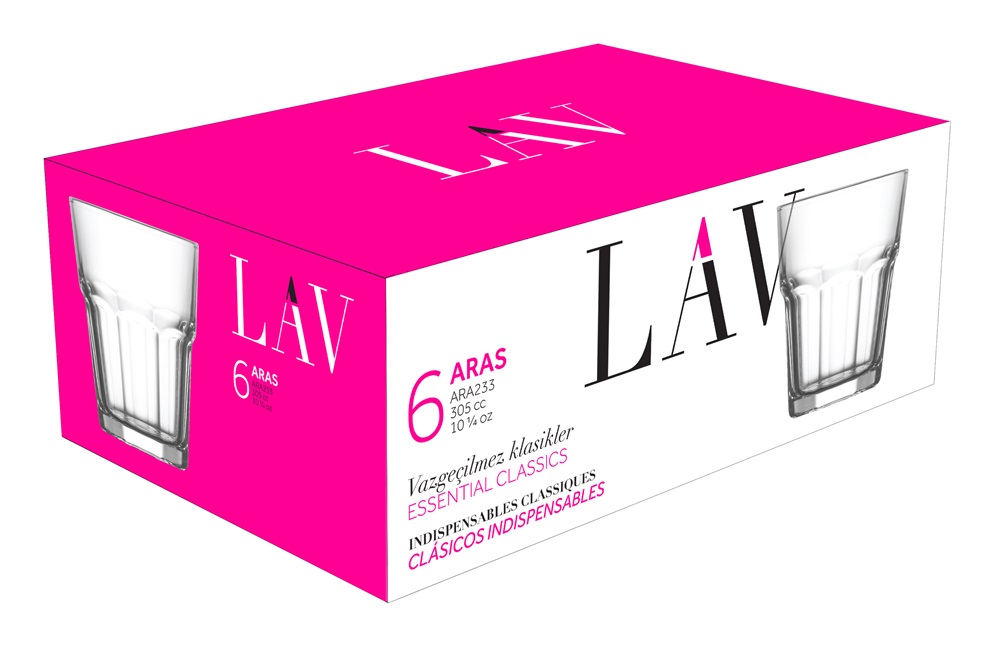 LAV Aras Whisky 305ml whiskys szett 6 darabos LV-ARA233F