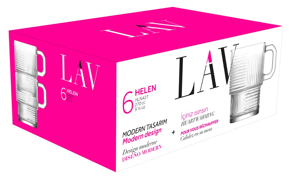 LAV Helen Mug 270ml  bögre szett 6 darabos LV-HLN427F