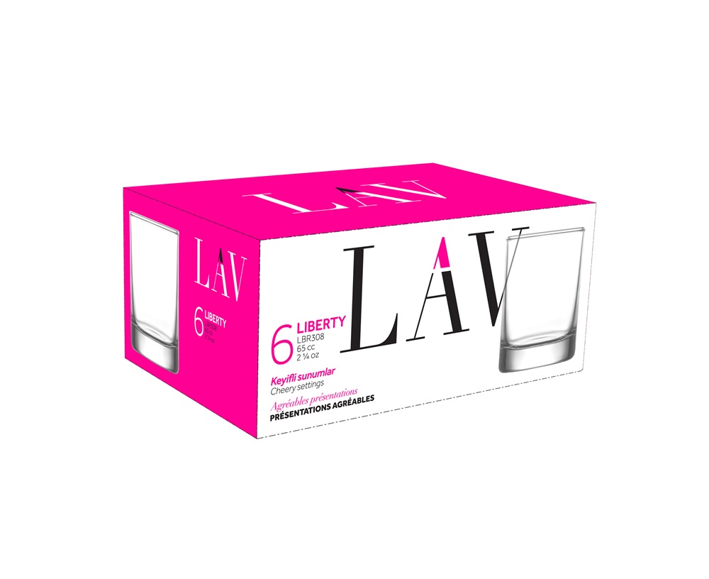 LAV Liberty Liqueur 65ml likőrös pohár szett 6 darabos LV-LBR308F