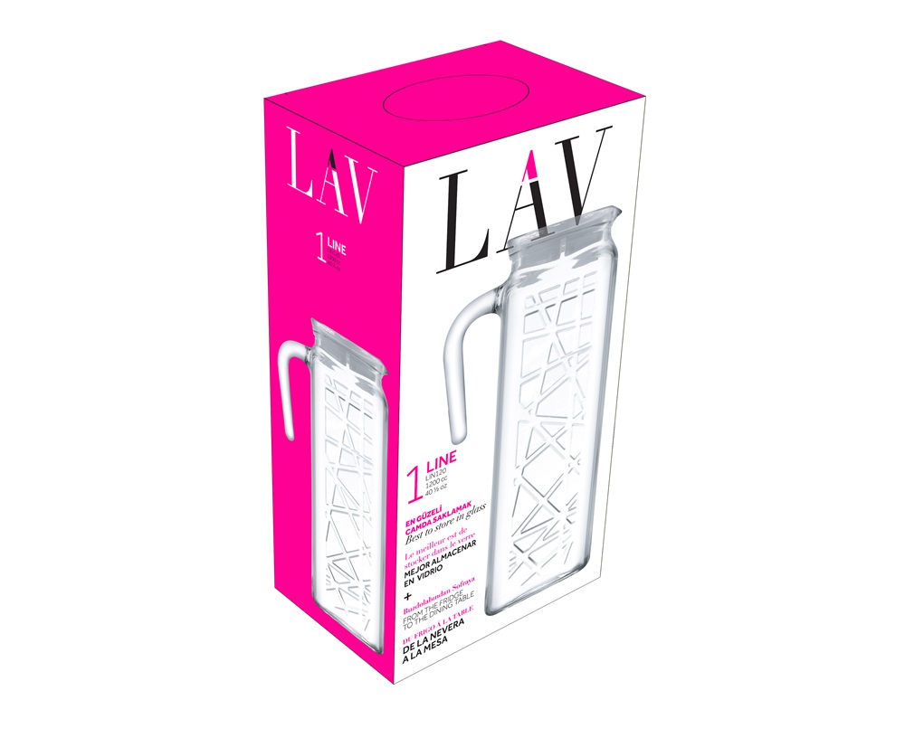 LAV Line Jug 1.200ml üvegkancsó LV-LIN120 PK0002RP