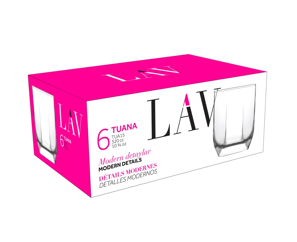 LAV Tuana Whisky 320ml whiskys pohár szett 6 darabos LV-TUA15F