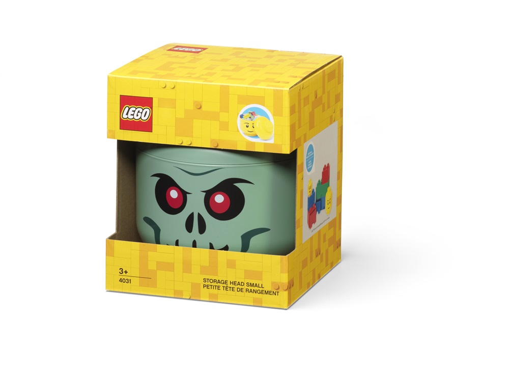 LEGO Csontváz tárolófej, zöld (2 literes)