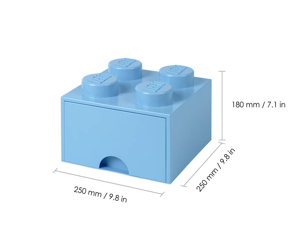 LEGO Fiókos tárolódoboz 2x2, világoskék