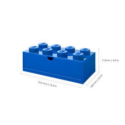 LEGO Fiókos tárolódoboz 2x4,kicsi, kék