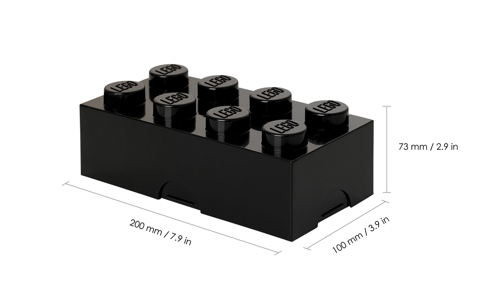 LEGO Klasszikus tárolódoboz, fekete