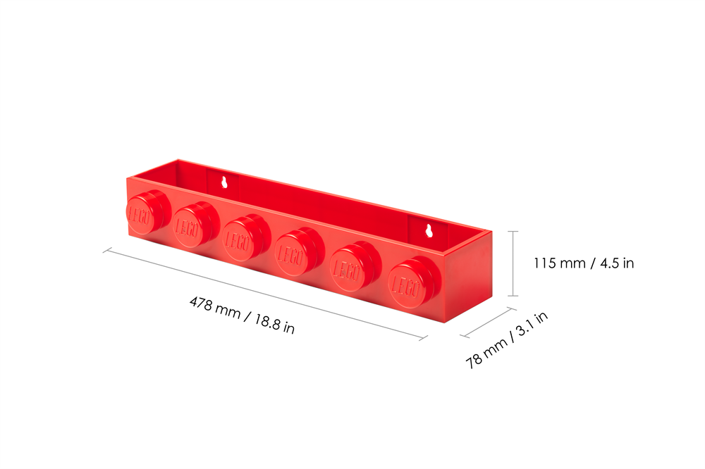 LEGO Könyvespolc, piros