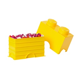 LEGO Tárolódoboz 2x1, sárga (2,6 literes)