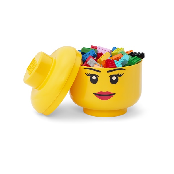LEGO Lány tárolófej, kicsi (2 literes)