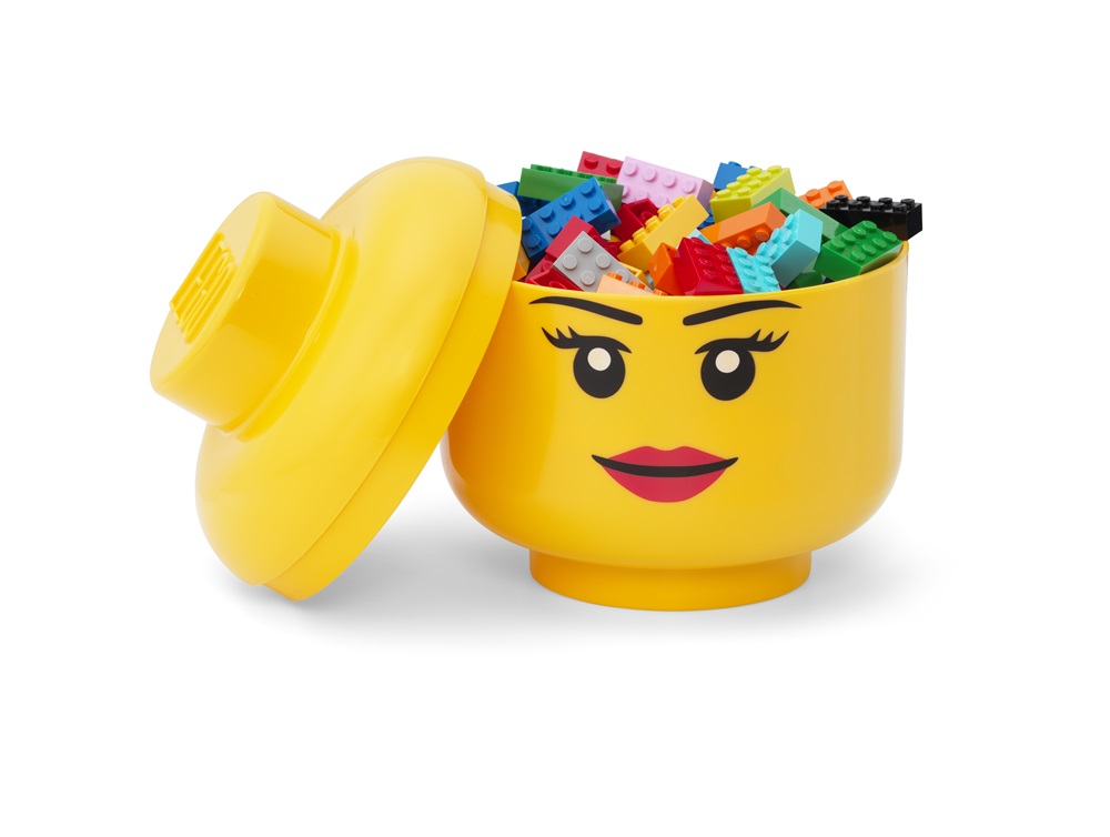 LEGO Lány tárolófej, kicsi (2 literes)