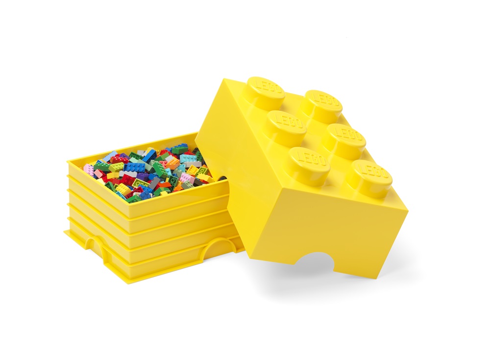 LEGO Tárolódoboz, sárga (12,1 literes)