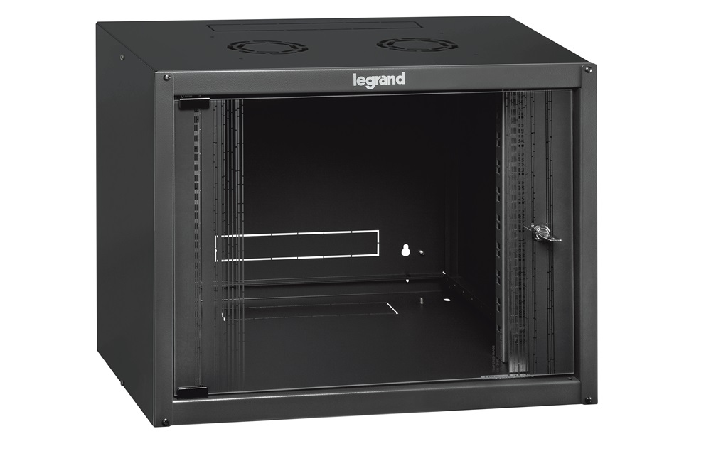 Legrand 646201 19" 9U MAG:494 SZÉL:600 MÉLY:450 Linkeo fali rackszekrény