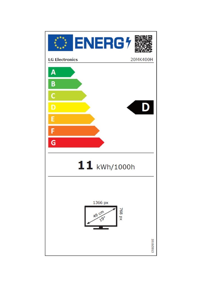 LG 19,5" 20MK400H-B WXGA TN HDMI/VGA/USB LED monitor (Újszerű)