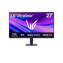 LG 27" 27G411A-B.AEU UltraGear FHD IPS 144Hz HDMI/DP gamer monitor
