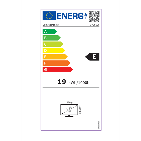 LG 27" 27GS50F-B FHD VA 180Hz HDMI/DP gamer monitor (Újracsomagolt)