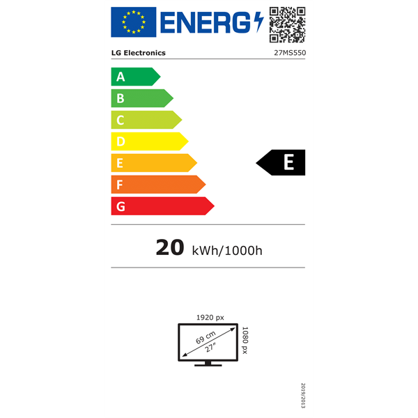 LG 27" 27MS550-B FHD IPS 100Hz HDMI monitor
