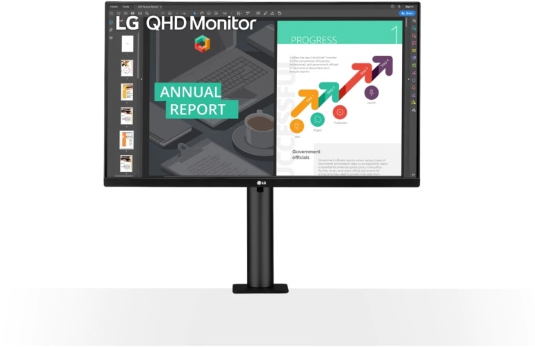 LG 27" 27QN880-B QHD IPS 75Hz HDR10 HDMI/DisplayPort monitor